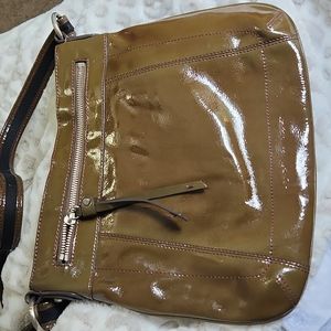 Liz Claiborne Glossy Green Crossbody Bag
